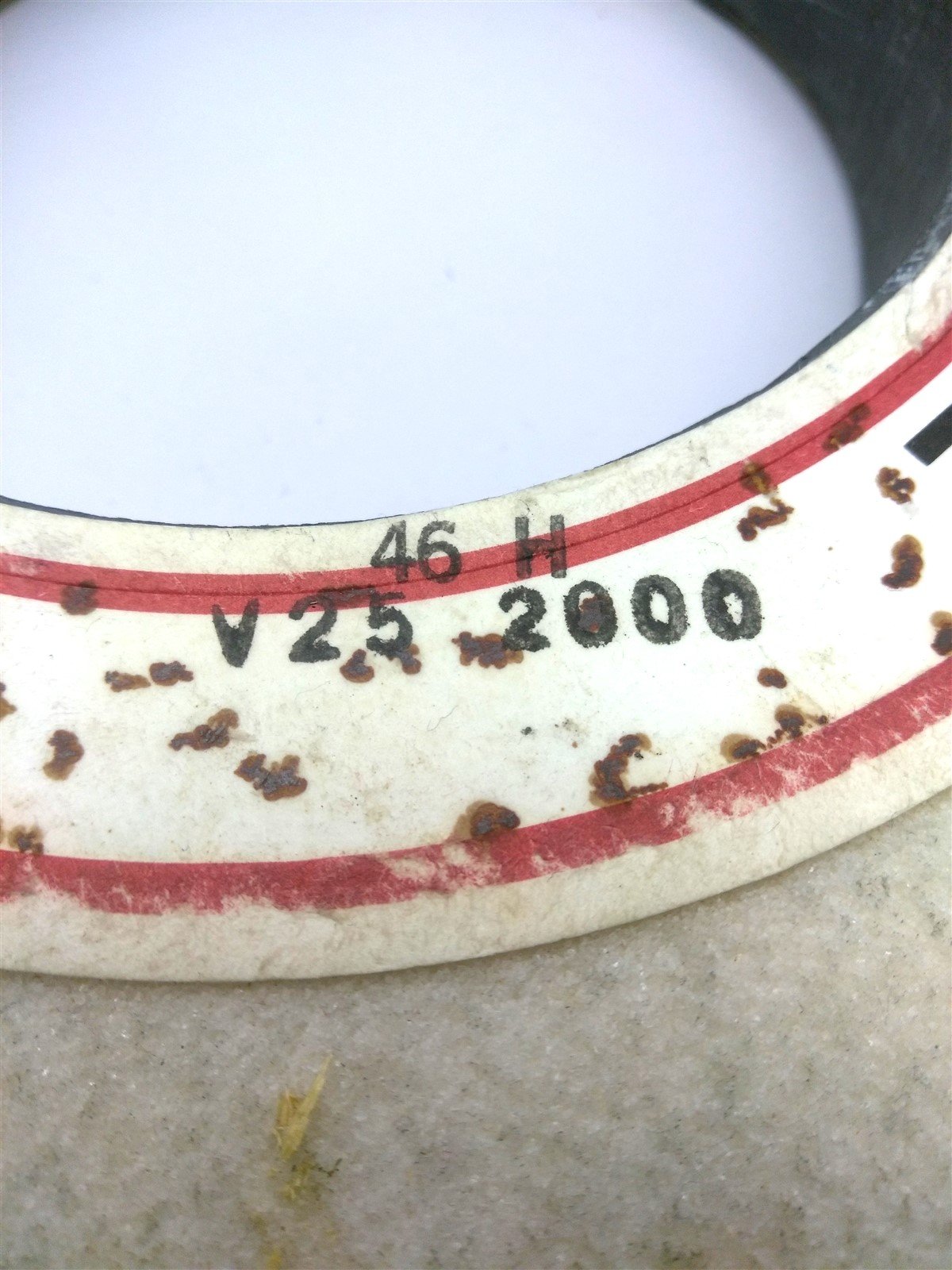 Used Noritake V25 2000 Centerless Grinding Wheel, ID: 125mm OD: 300mm Width: 40mm