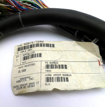 New Kawasaki Robotics 50975-1949 Cable Assembly, 64-Pin Header to 73-Pin Round, 4.5'