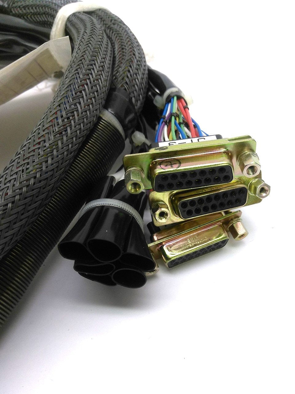 New Kawasaki Robotics 50975-1850 S2 Wiring Harness, 4x 15-Pin D-Sub to 64-Pin Header