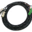 Used Fanuc 31-0092-C12 Servo Motor Cable, 17-Pin Female, 8-Pin Female to 20 Terminals
