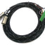 Used Fanuc 31-0092-C12 Servo Motor Cable, 17-Pin Female, 8-Pin Female to 20 Terminals
