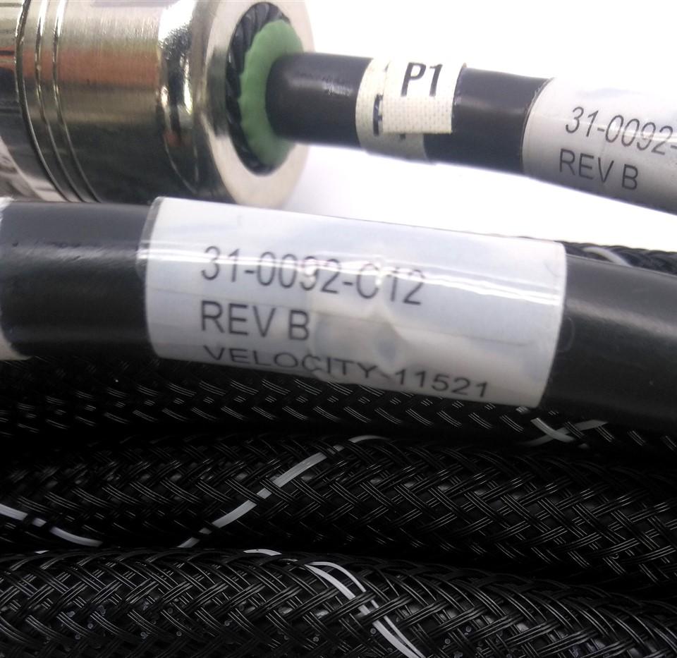 Used Fanuc 31-0092-C12 Servo Motor Cable, 17-Pin Female, 8-Pin Female to 20 Terminals