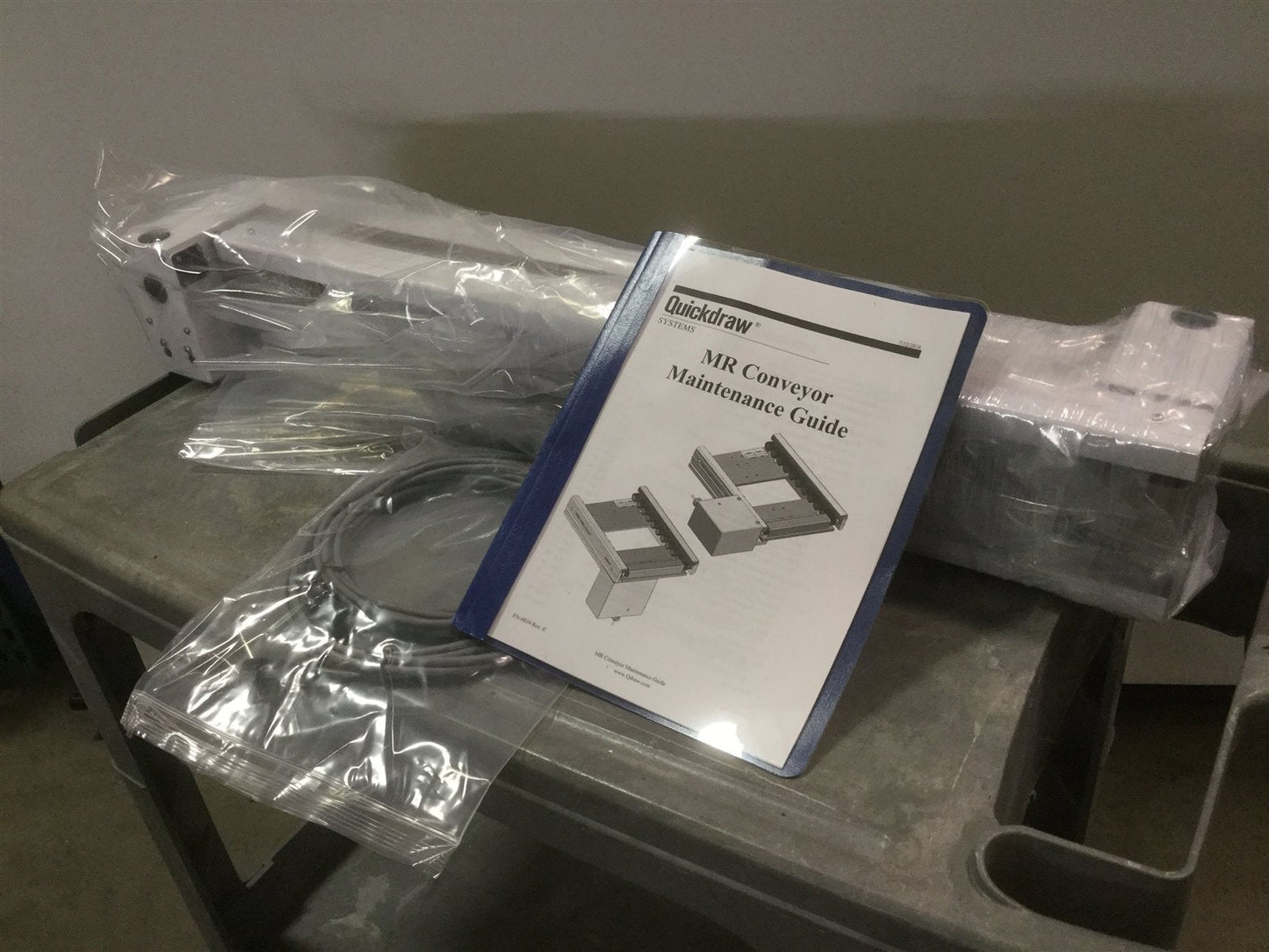 Used New Lot of 2- Quickdraw 803085 Slip Roller Conveyor, 3" x 30", w/ Drive & Motor