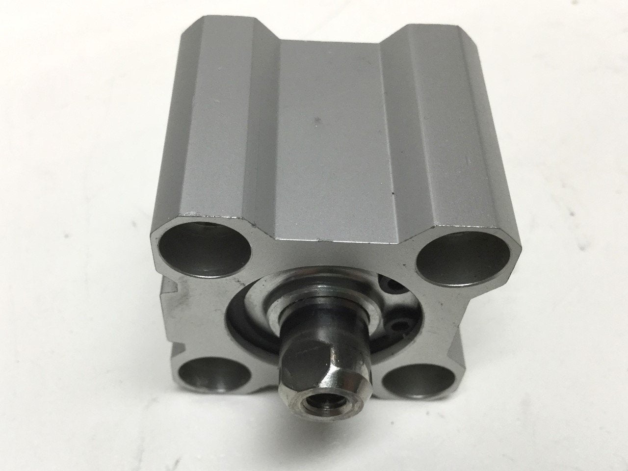 Used SMC NCQ2WB20-5D Compact Air Cylinder, Double Rod, 20mm Bore, 5mm Stroke, 145 psi