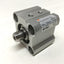 Used SMC NCQ2WB20-5D Compact Air Cylinder, Double Rod, 20mm Bore, 5mm Stroke, 145 psi