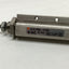 Used SMC NCDJPB6-075D Compact Miniature Pin Cylinder 3/4" Stroke, 1/4" Bore, 100 psi