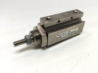 Used SMC NCDJPB15-075D Compact Miniature Pin Cylinder 3/4" Stroke, 1/4" Bore, 100 psi