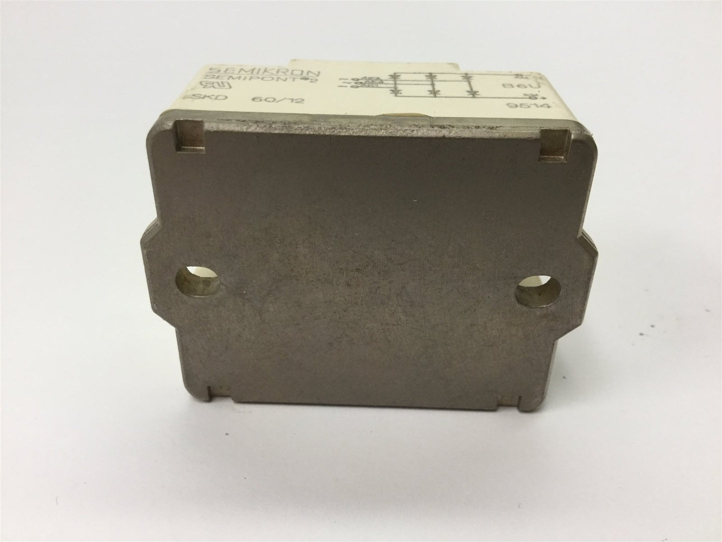 Used Semikron SKD 60/12 3-Phase Full Wave Bridge Rectifier Module, 60A, 1.2KV RRM