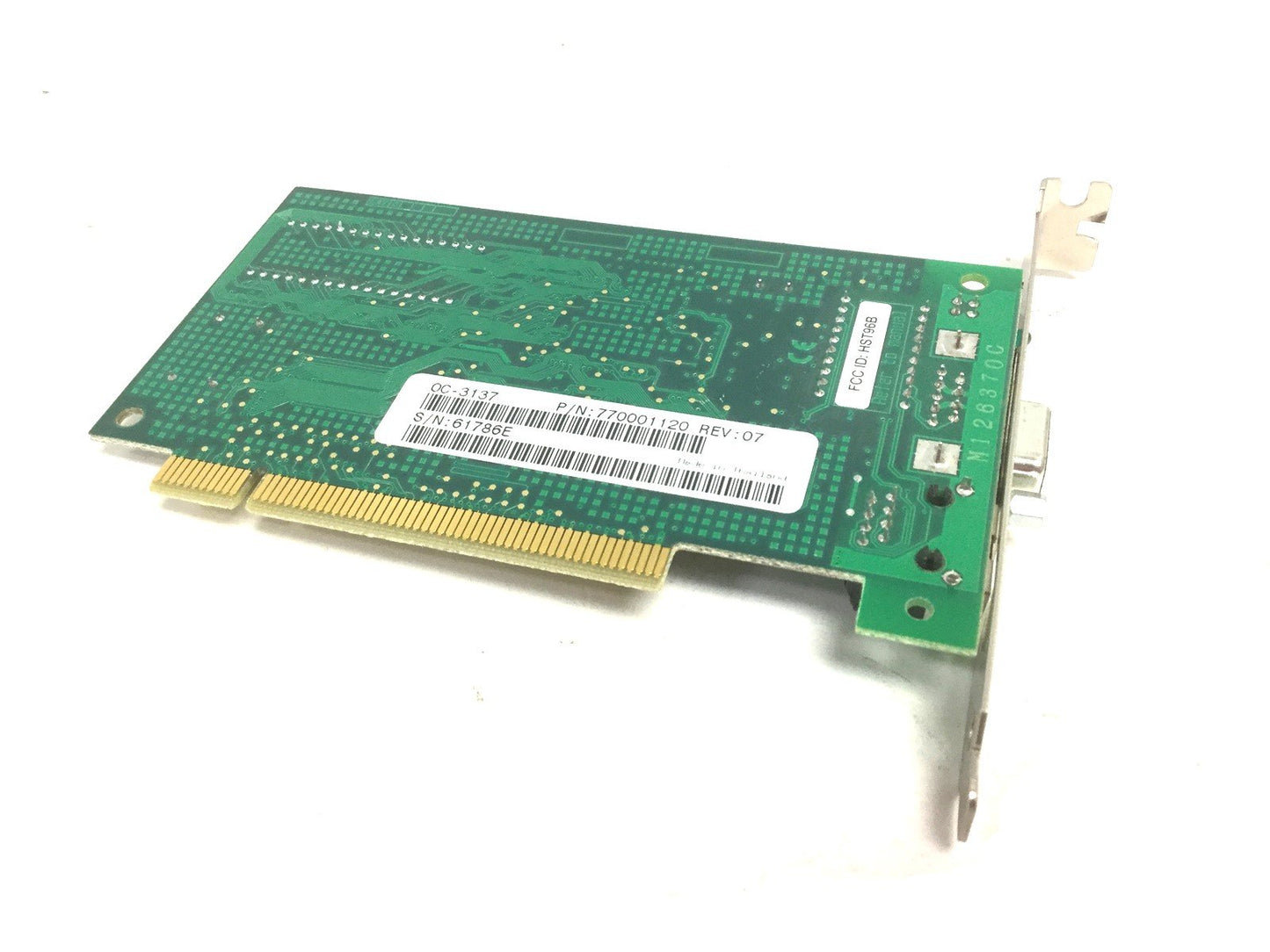 Used Olicom 77001120 Rev 7, Network Card, PCB No: 121, PCI Adapter 200121100