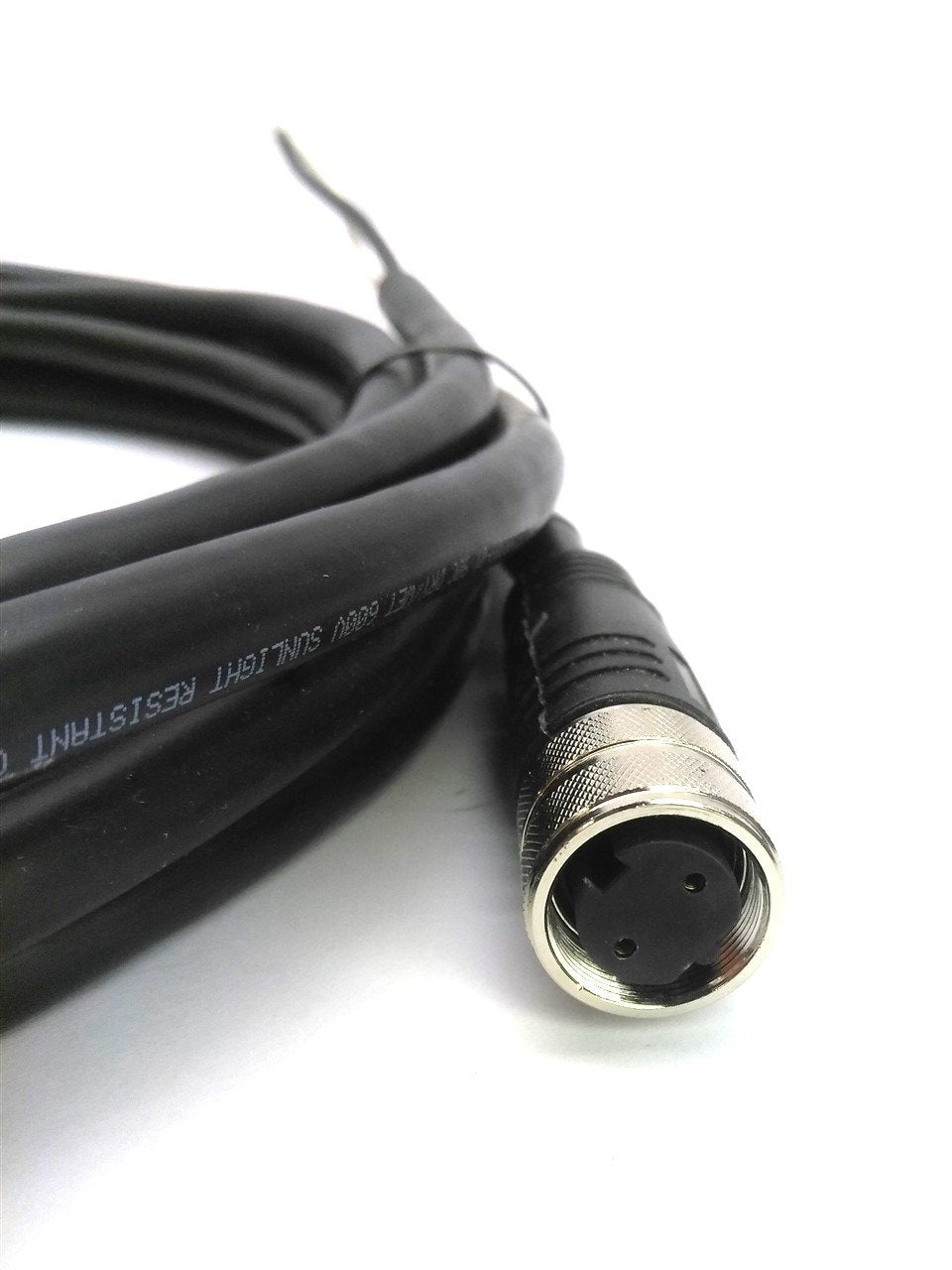 Used Turck BKM 22-380-5 Powerfast Cordset, M16 Connector to Flying Leads, 2 Wire, 5m