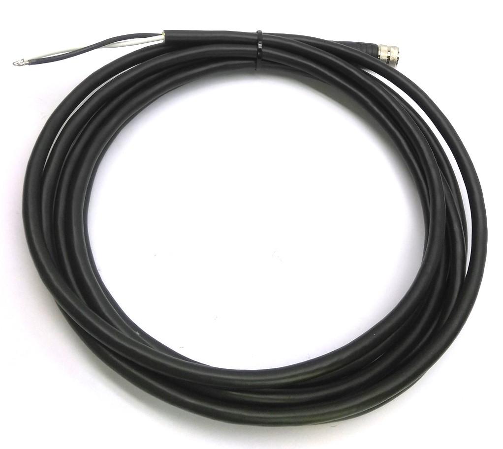 Used Turck BKM 22-380-5 Powerfast Cordset, M16 Connector to Flying Leads, 2 Wire, 5m