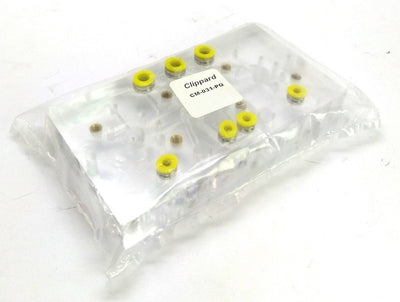 New Clippard CM-031-PQ Pneumatic Circuit Manifold, 40-150PSI, 1/4" & 5/32" Tubing