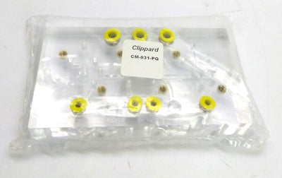 New Clippard CM-031-PQ Pneumatic Circuit Manifold, 40-150PSI, 1/4" & 5/32" Tubing