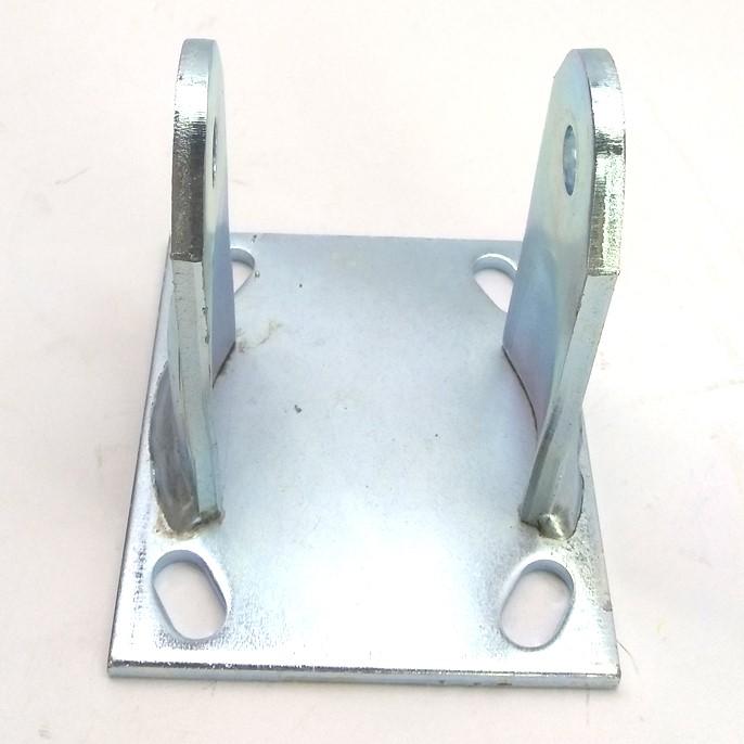 Used Lot of 2 Steel Caster Wheel Mounts, 5" x 2" Wheel, 3 1/4 x 2 3/4" C2C Mounting