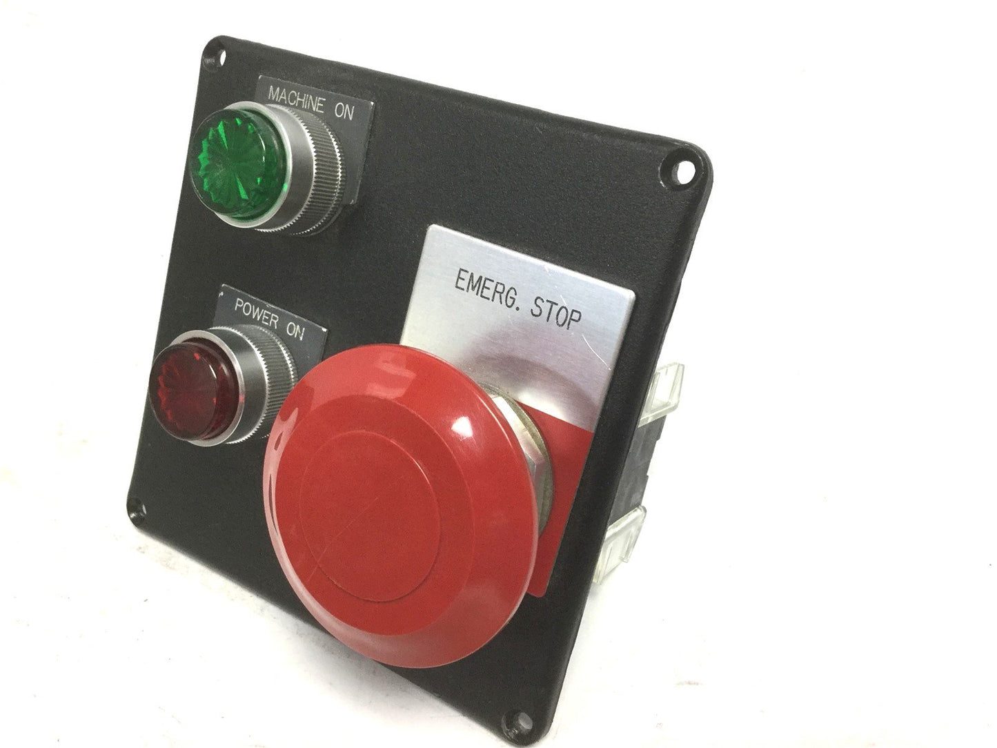 Used Hammond 1590V Enclosure W/ 800T-FX A5 E-Stop Switch 2x 800T-XD4 800M-XA2