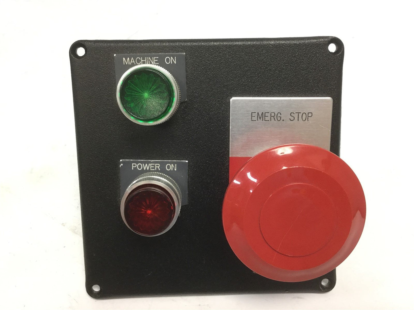 Used Hammond 1590V Enclosure W/ 800T-FX A5 E-Stop Switch 2x 800T-XD4 800M-XA2