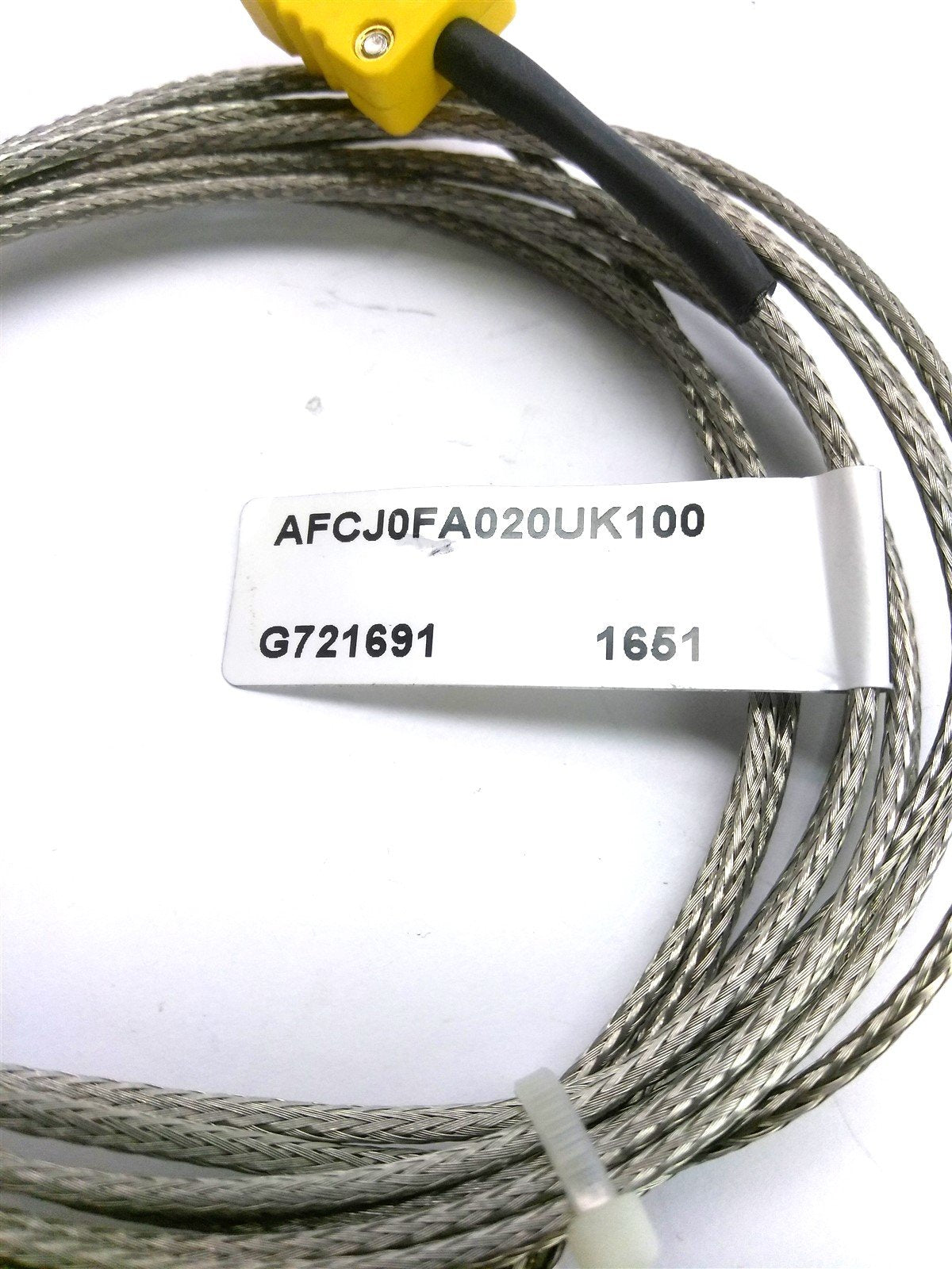 Used Watlow AFCJ0FA020UK100 MI Thermocouple, Type K, 100", Mini Plug, Probe 2"