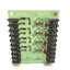 Used Potter & Brumfield 2IO-4A Solid State Relay Interface Board, 4-Slots, 150-250VAC