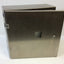 Used Hammond 2S16166 Stainless Steel Electrical Control Panel Enclosure 16"x 16"x 6"