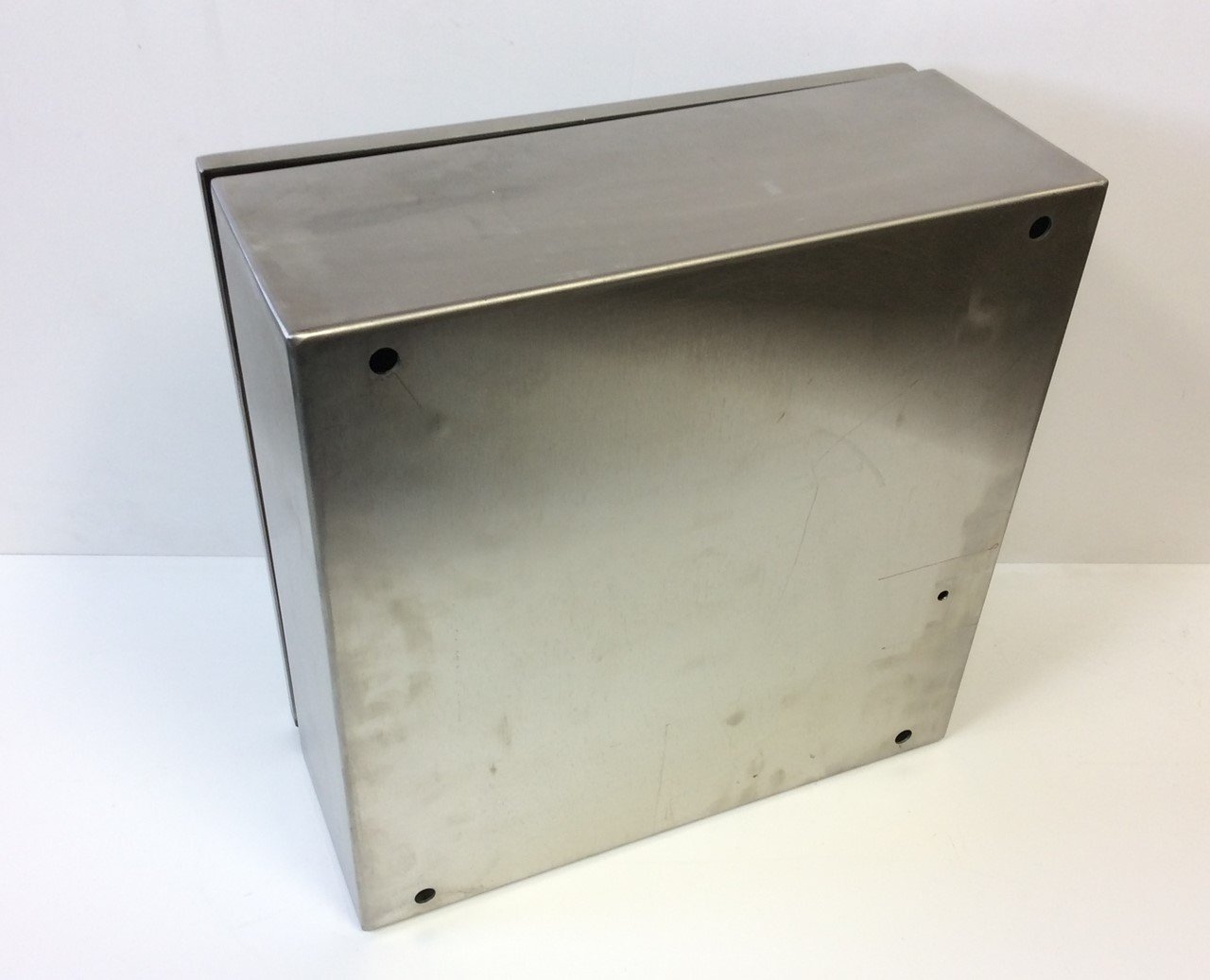 Used Hammond 2S16166 Stainless Steel Electrical Control Panel Enclosure 16"x 16"x 6"