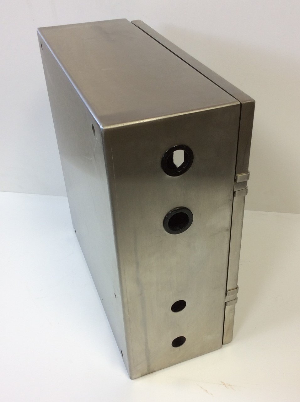 Used Hammond 2S16166 Stainless Steel Electrical Control Panel Enclosure 16"x 16"x 6"