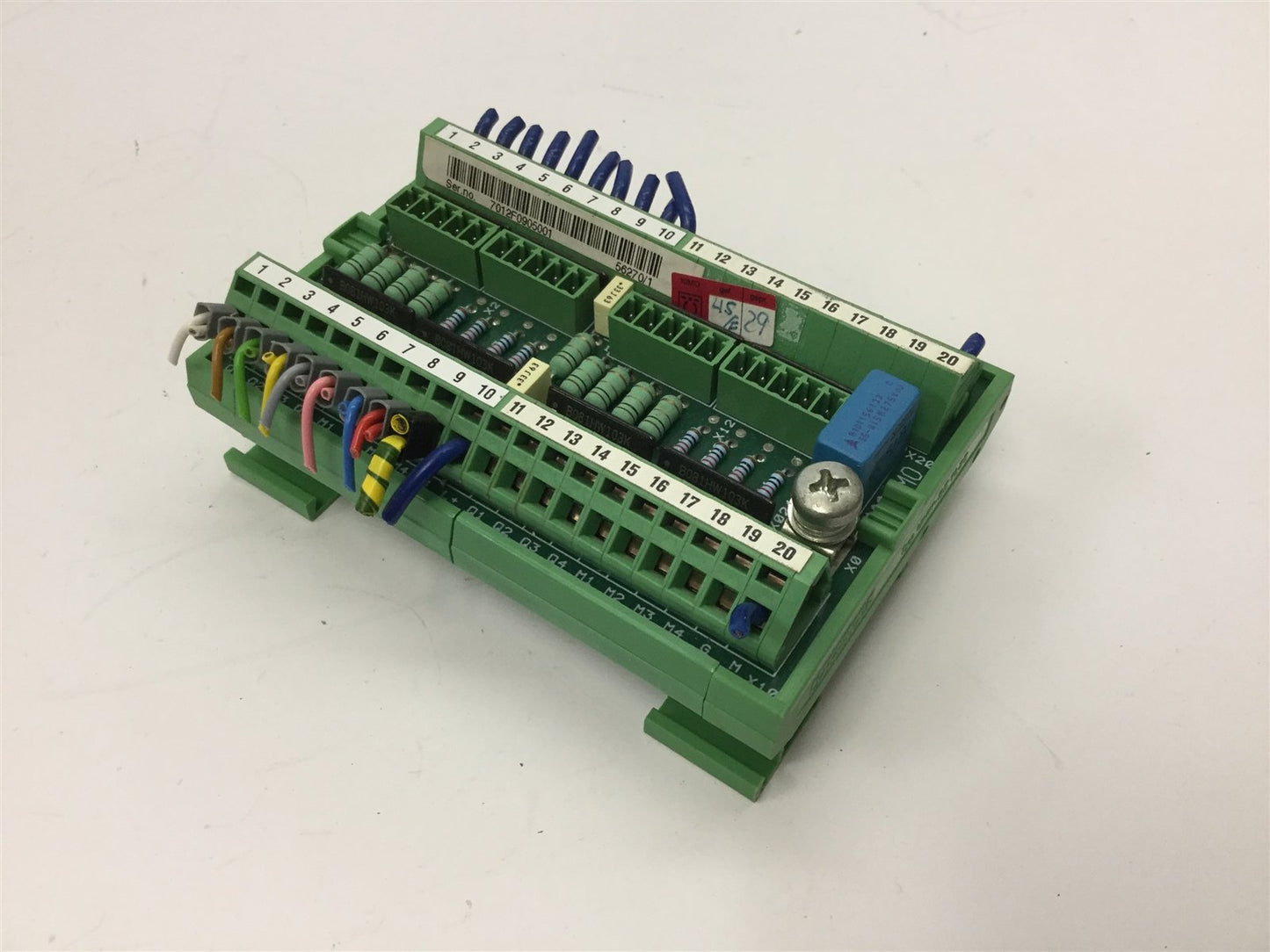 Used KIMO OPTION KF1 Terminal Board, 50kHz, 30V/60V, 30mA/300mA, DIN Rail Mounting
