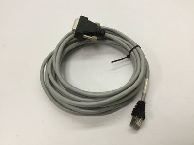 Used Cognex 300-0341-15 Ethernet Cable, 15-Pin Male D-Sub to RJ-45, 15 Feet Long