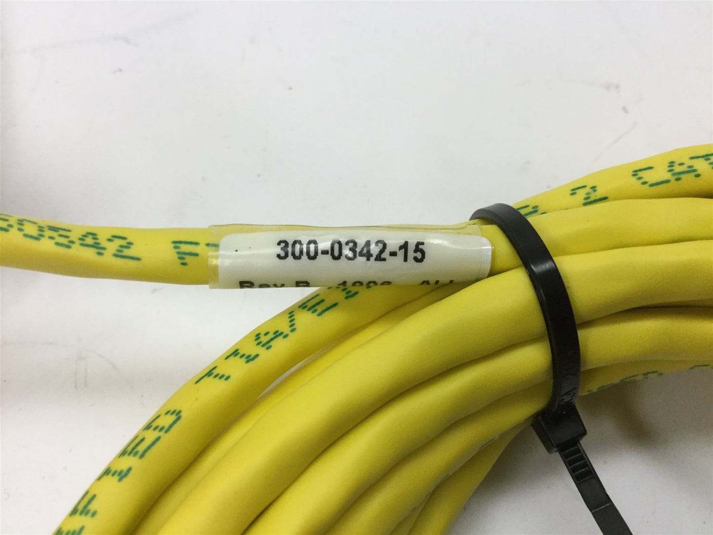 Used Cognex 300-0342-15 Ethernet Cable, Length: 15 Feet, RJ-45 Connections