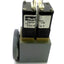 Used Parker LQX16-3W12EPFS-901 Two Solenoid Valves w/Manifold, 3x 1/4-28 50PSI 12VDC