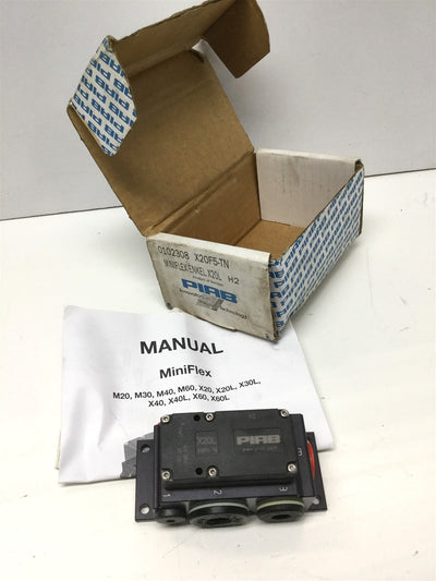 New – Open box Piab X20FN-TN MINIFLEX Vacuum Pump X20L, 100 Max Supply Pressure, 27.9 -inHg