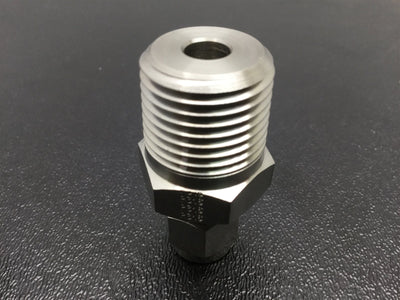 New Lot of 2 New Parker 316 Stainless Steel 1/2" NPT 1/4" Tube Compression Adapter