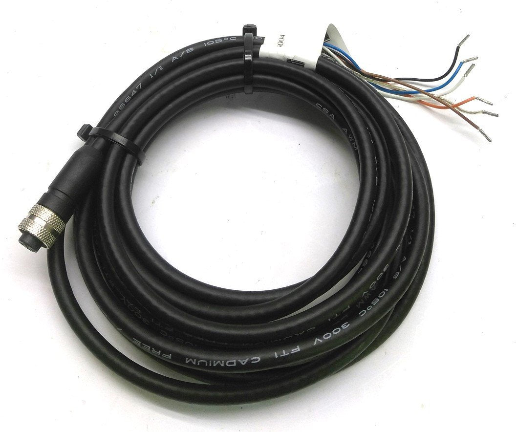 Used Sti 6058-0030 Cable, M8 5-Pin to Flying Leads, 10ft. 8in. Long