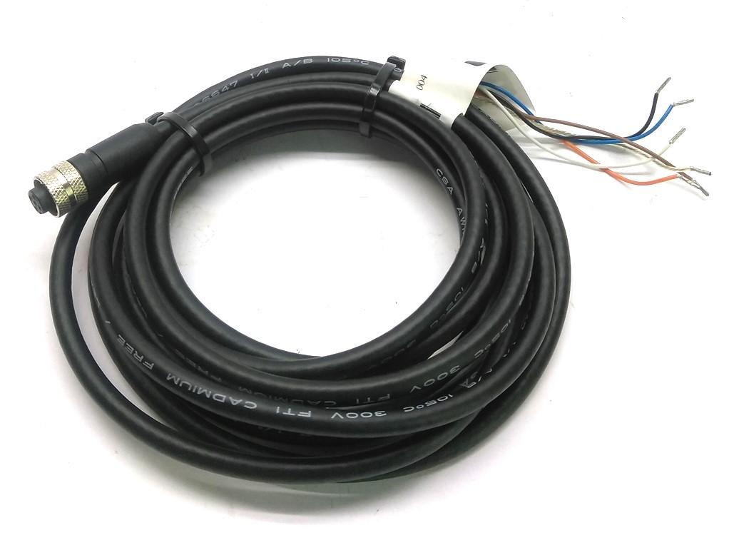 Used Sti 6058-0030 Cable, M8 5-Pin to Flying Leads, 10ft. 8in. Long