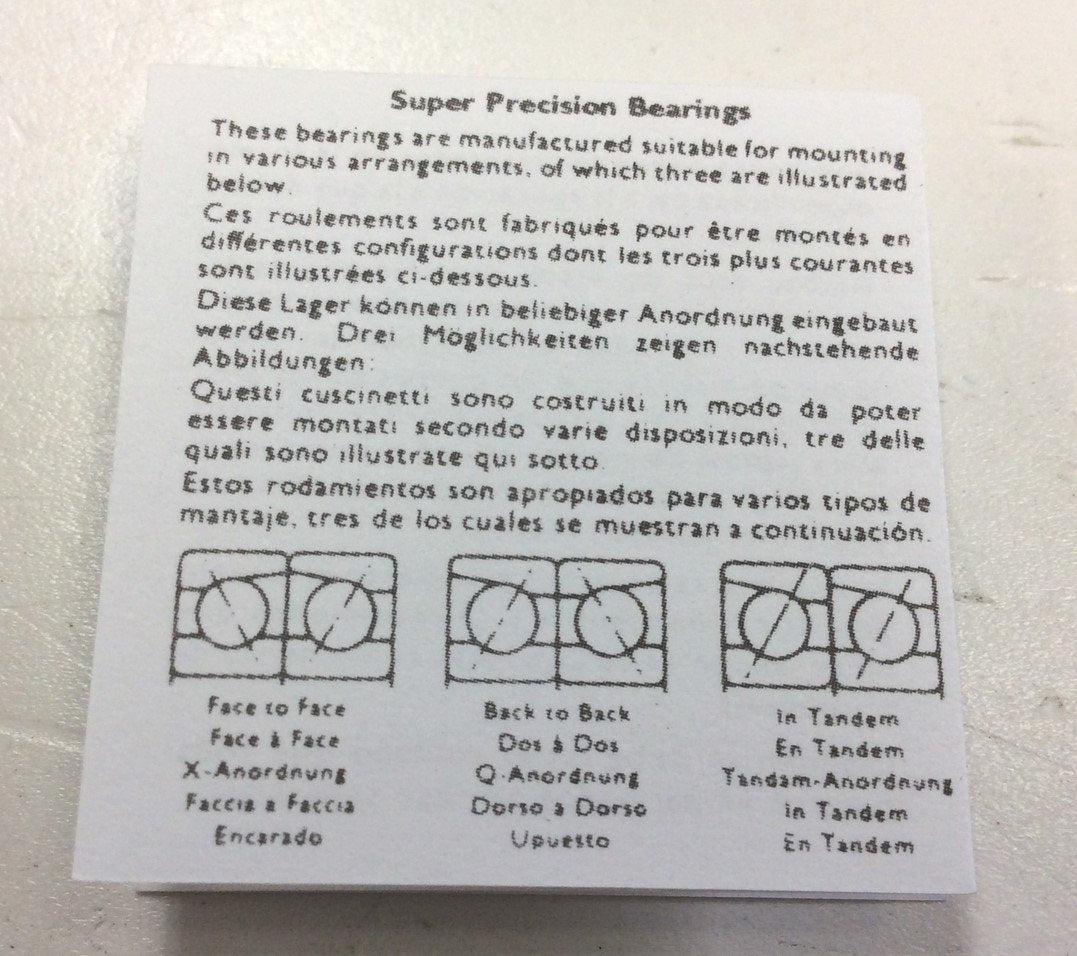 New Lot of 2 RHP Precision Bearings 7008CTRDULP3 Ball Bearing 68mm OD 40mm ID 15mm W