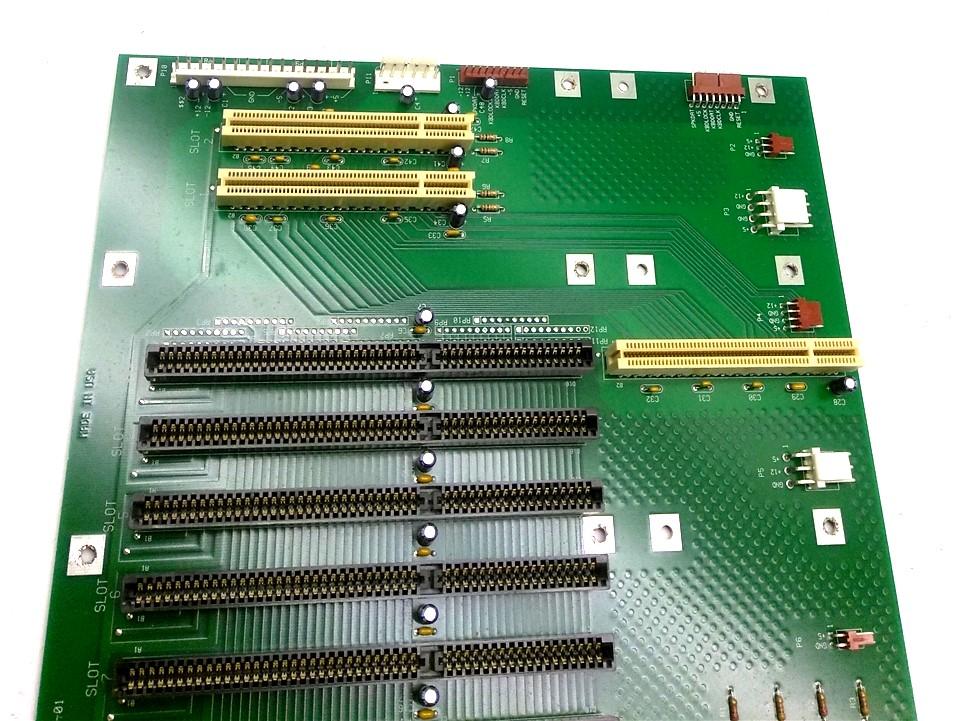 Used ICS 14013-01 Industrial Computer Backplane AT PSU 1x PCI-ISA 10x ISA 2x PCI