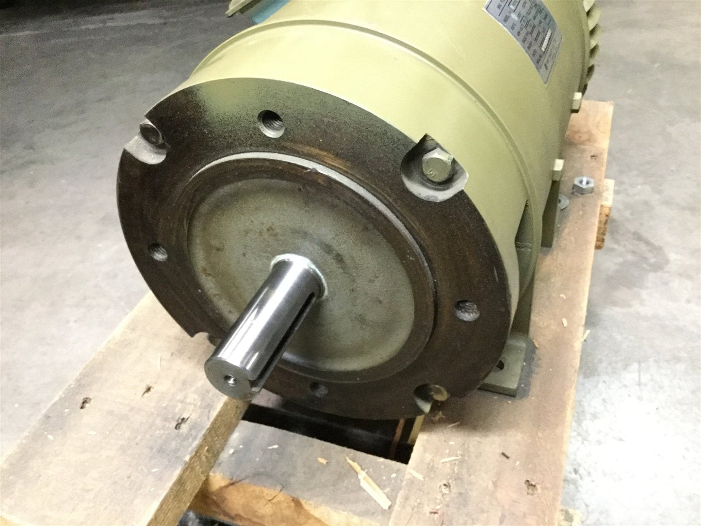 Used Miki Pulley SCD-3700-E DC Brush Motor 180VDC 26A, 3.7kW, 1750RPM