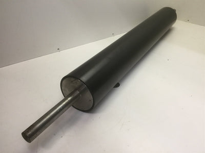 Used Custom Platen Roller Conveyor Aluminum Drum 4-1/4" x 30" x 1"Ø Steel Shaft 42"OA