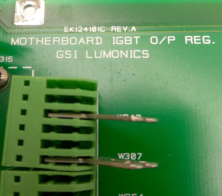 Used GSI Lumonics EK124101C Rev. A Motherboard IGBT O/P Reg. Card, LuxStar LX-100