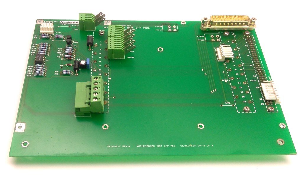 Used GSI Lumonics EK124101C Rev. A Motherboard IGBT O/P Reg. Card, LuxStar LX-100