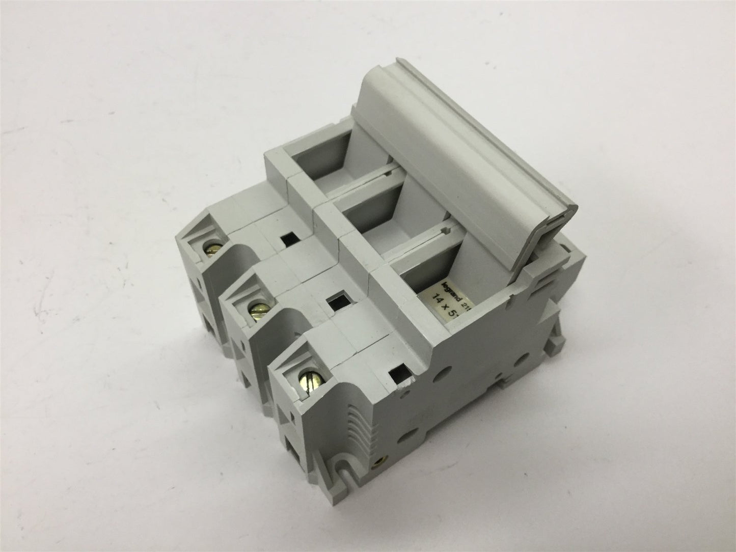 Used Legrand 215 04 Fuseholder, 3-Pole, Fuse Size: 14x51, DIN Rail Mounting