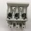 Used Legrand 215 04 Fuseholder, 3-Pole, Fuse Size: 14mm x 51mm, DIN Rail Mounting