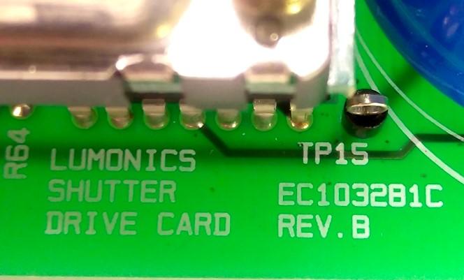 Used GSI Lumonics EC103281C & EC103371C Rev. B Shutter Drive & Interconnect Card