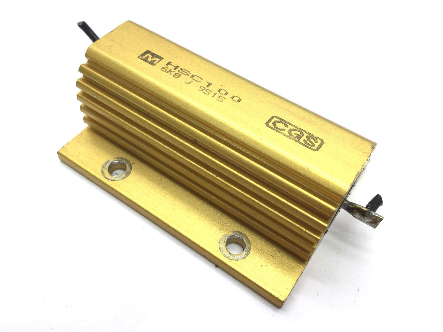 Used Lot of 4 TE Connectivity CGS HSC100 6K8 J Resistors, 6.8K Ohm 50/100 Watt 5%