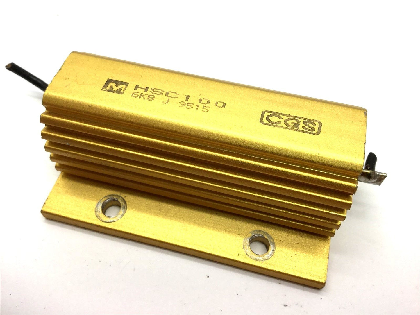 Used Lot of 4 TE Connectivity CGS HSC100 6K8 J Resistors, 6.8K Ohm 50/100 Watt 5%