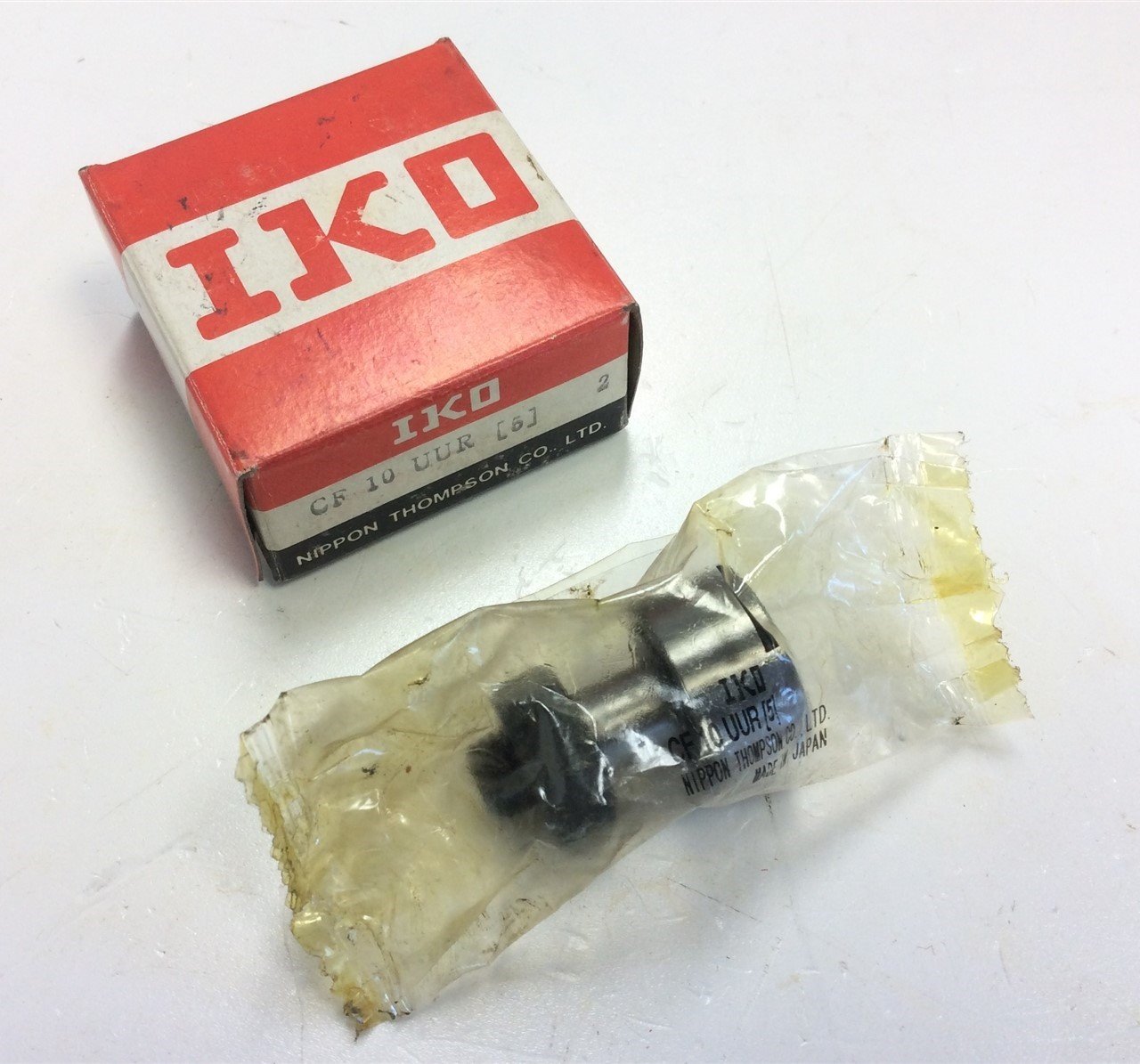 New IKO CF10UUR [5] Cam Follower Stainless 10 mm Stud Diameter, 22 mm OD, 12 mm Wide