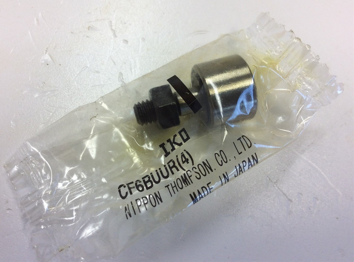 New Lot of 2 IKO CF6BUUR Cam Followers 6 mm Stud Diameter, 16 mm OD, 11 mm Width