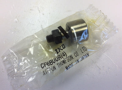 New Lot of 2 IKO CF6BUUR Cam Followers 6 mm Stud Diameter, 16 mm OD, 11 mm Width