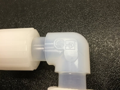 New – Open box Parker FEC-12RF Parflare PFA Tube Fitting, Elbow Connector Redi-Flare, 3/4" Tube