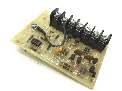 Used Accuweb PCB3024 Board 406-3601 Rev A, 7 Screw Terminals, 3.75"x2.625"x1.5"