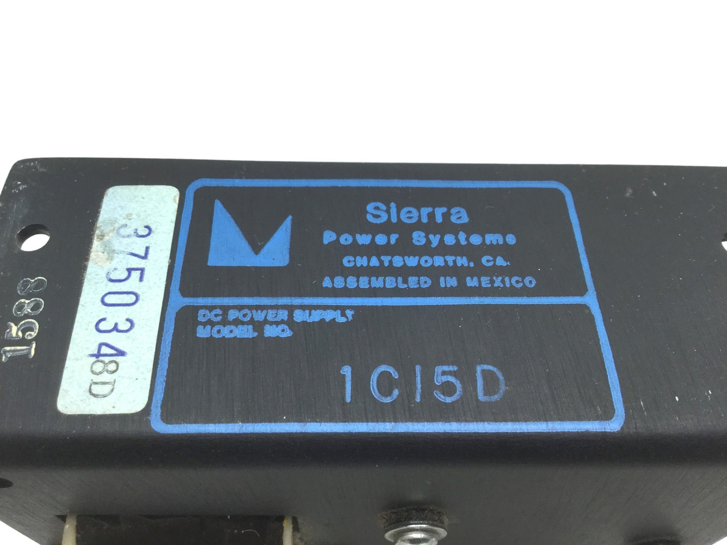 Used Sierra Sierracin Power Systems 1C15D Power Supply, DC, In: 115VAC Out: 15VDC